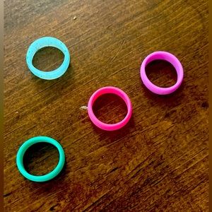 Silicone rings $10 each all 7 in size